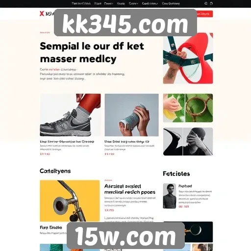Tendências de design no site kk345.com